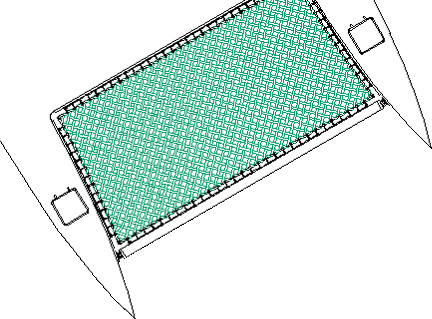 1 inch Webbing Catamaran Net with Battens