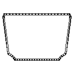 Drawing of High Durability Aquilon Trampoline for sale.