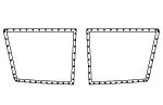 Drawing of High Durability Balance 421/451 Trampoline for sale.