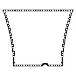 Drawing of High Durability Catana 411 Trampoline for sale.