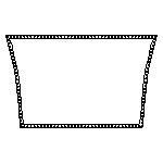 Drawing of High Durability Catana 44 1 Piece Trampoline for sale.