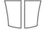 Drawing of High Durability Catana 47 2pc Trampoline for sale.