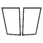 Drawing of High Durability Catana 50 Trampoline for sale.