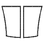 Drawing of High Durability Catana 521-2 piece Trampoline for sale.