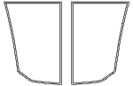 Drawing of High Durability Catana 53 Trampoline for sale.