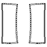 Drawing of High Durability Corsair 24 Wing Trampoline for sale.