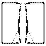 Drawing of High Durability Corsair 31 Wing Trampoline for sale.