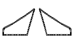 Drawing of High Durability Corsair 36 Bow Trampoline for sale.