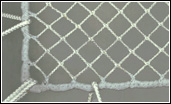 Dyneema Netting with Rope Border on Atlantic 47