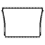 Drawing of High Durability Edel 35 Trampoline for sale.