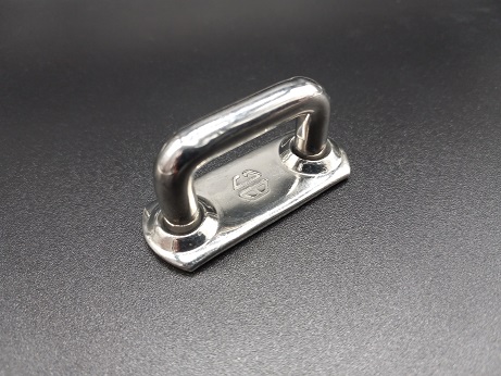 Polished Stainless Flat Base Lacing Slide 16mm
