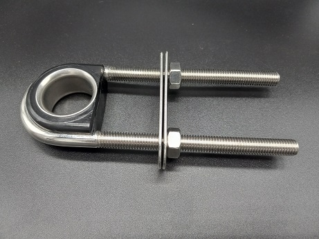 Heavy Duty Stainless U-Bolt Fairlead with Back
