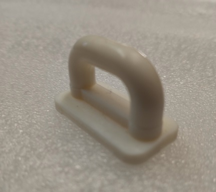 5/8" White Nylon Flat Base Slides